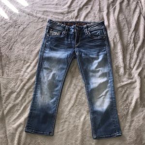 Rock Revival Crop Size 27 Medium wash
